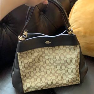 Coach Triple Compartment Shoulder Bag